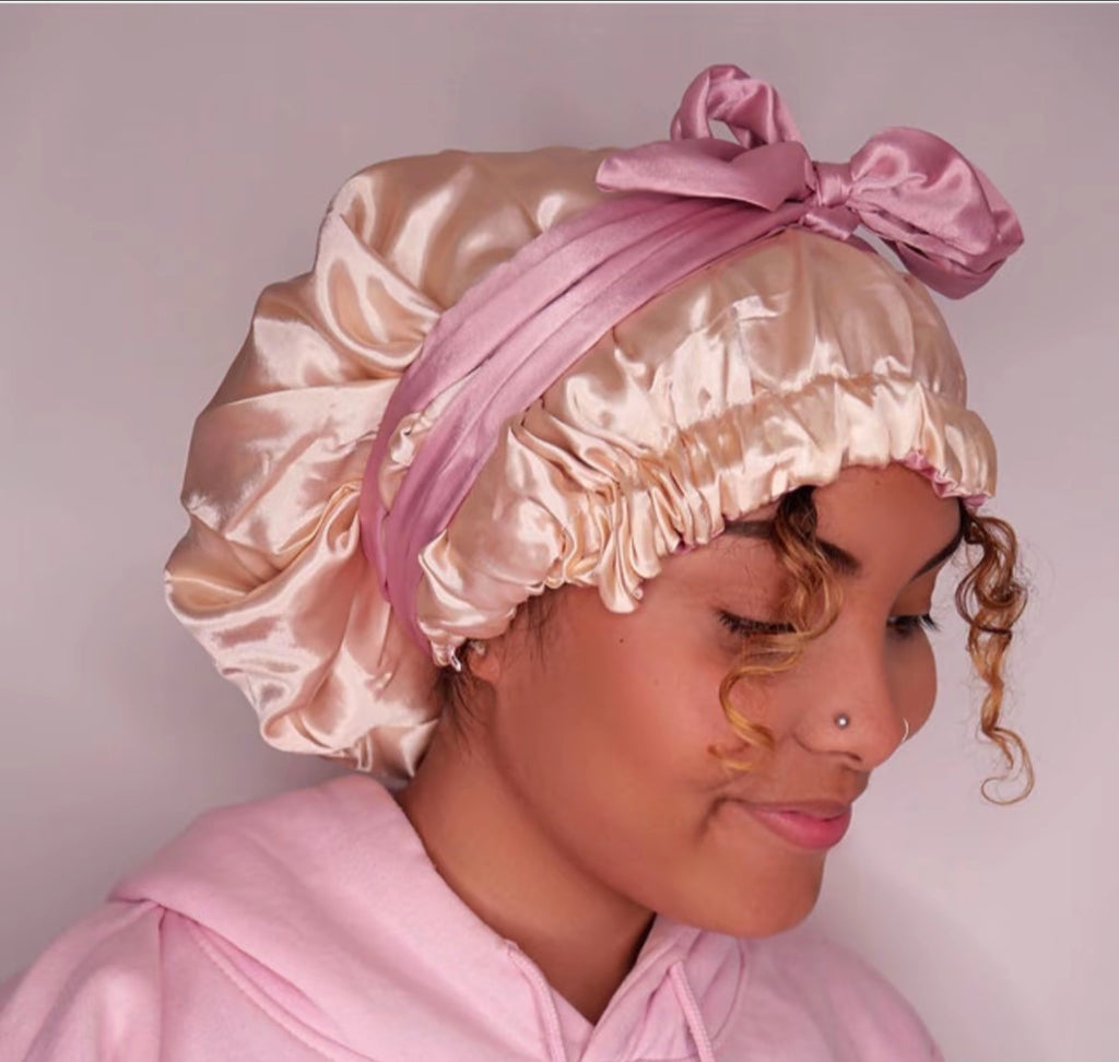 Reversible Silk Ribbon Bonnet